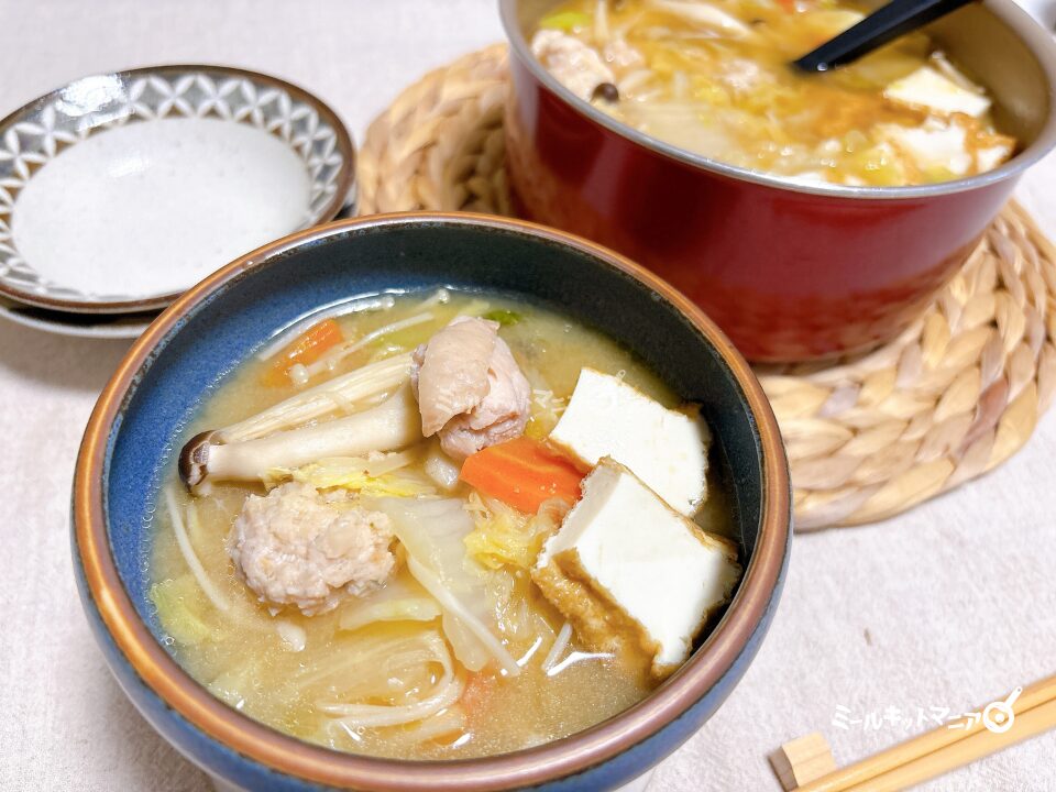 ヨシケイ｜ファンミール：石川のとりみそ鍋（完成）