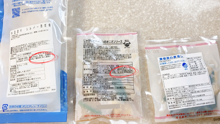 Yデリの食品添加物