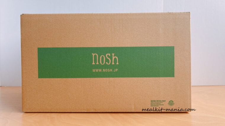段ボール側面にnoshのロゴ