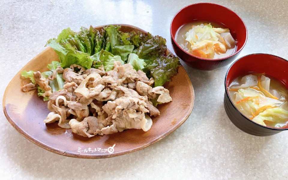 カットミール:豚肉の生姜焼き