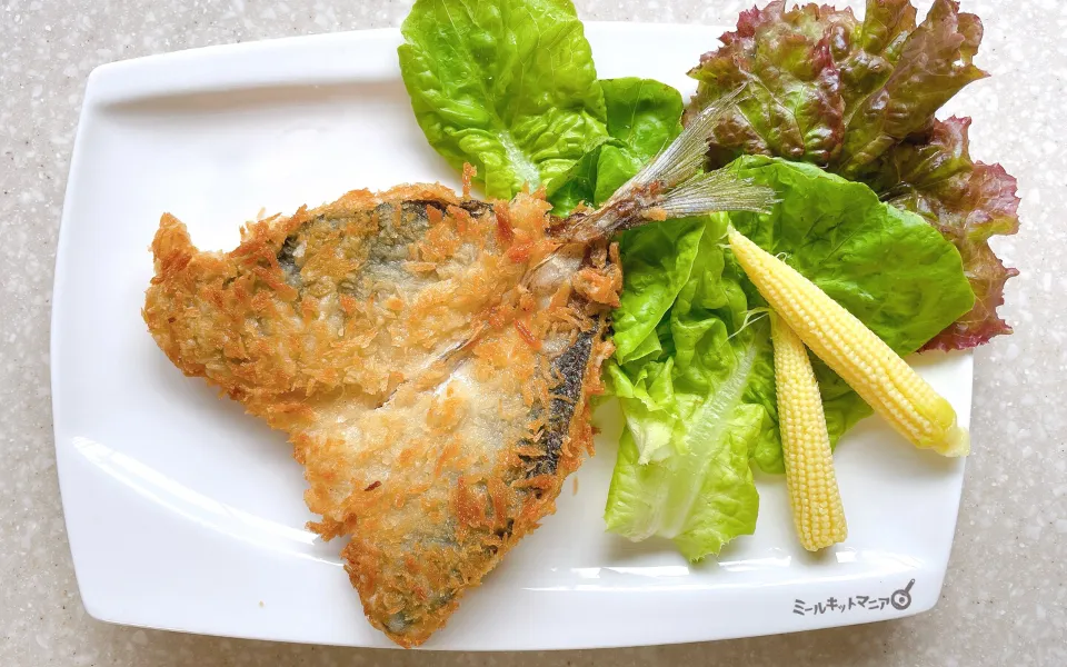 サカナDIY:瀬付き鯵のフライ完成
