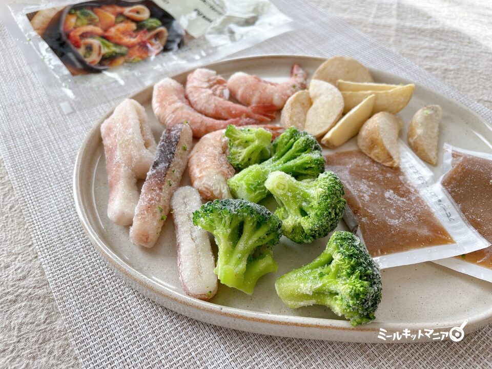 無印良品：ミールキット（海老といかのアヒージョ）
