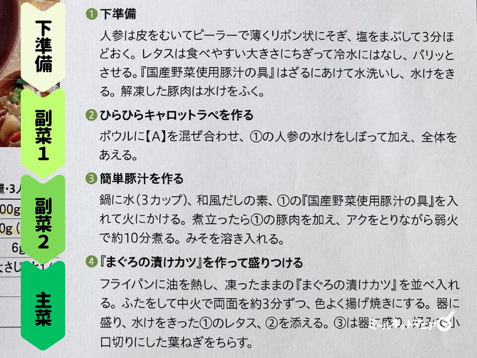 パルシステム：3日分の時短ごはんセットのレシピは簡単