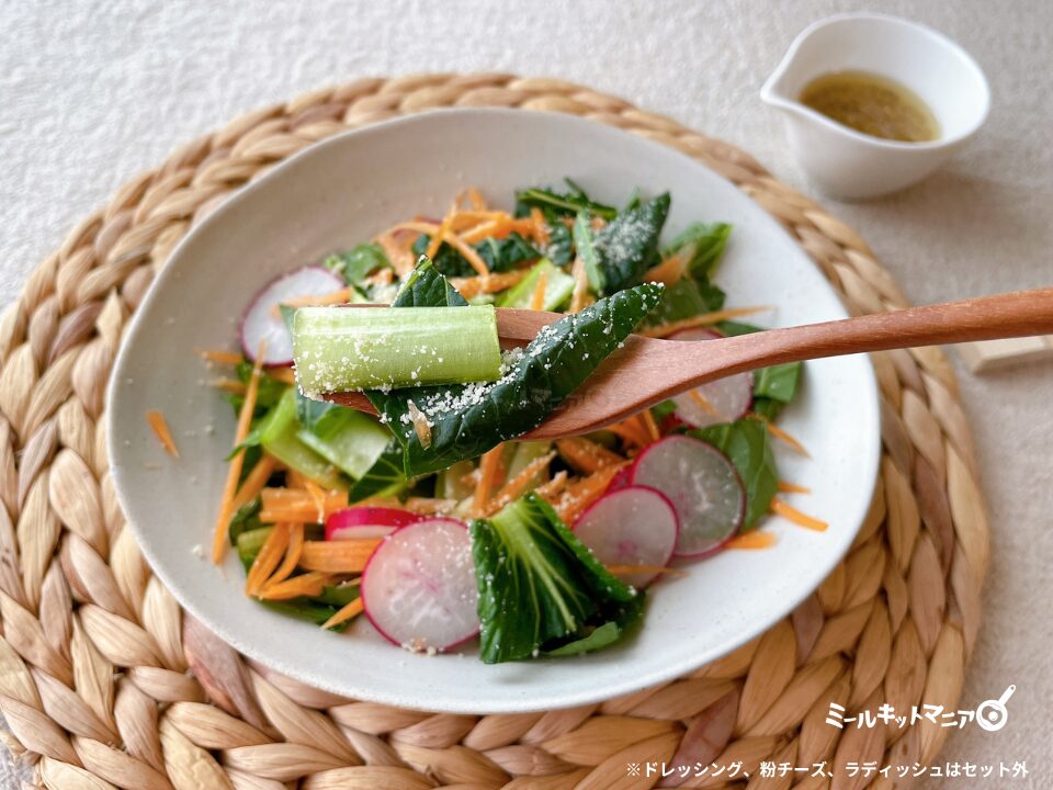大地を守る会お試しセット：小松菜サラダ