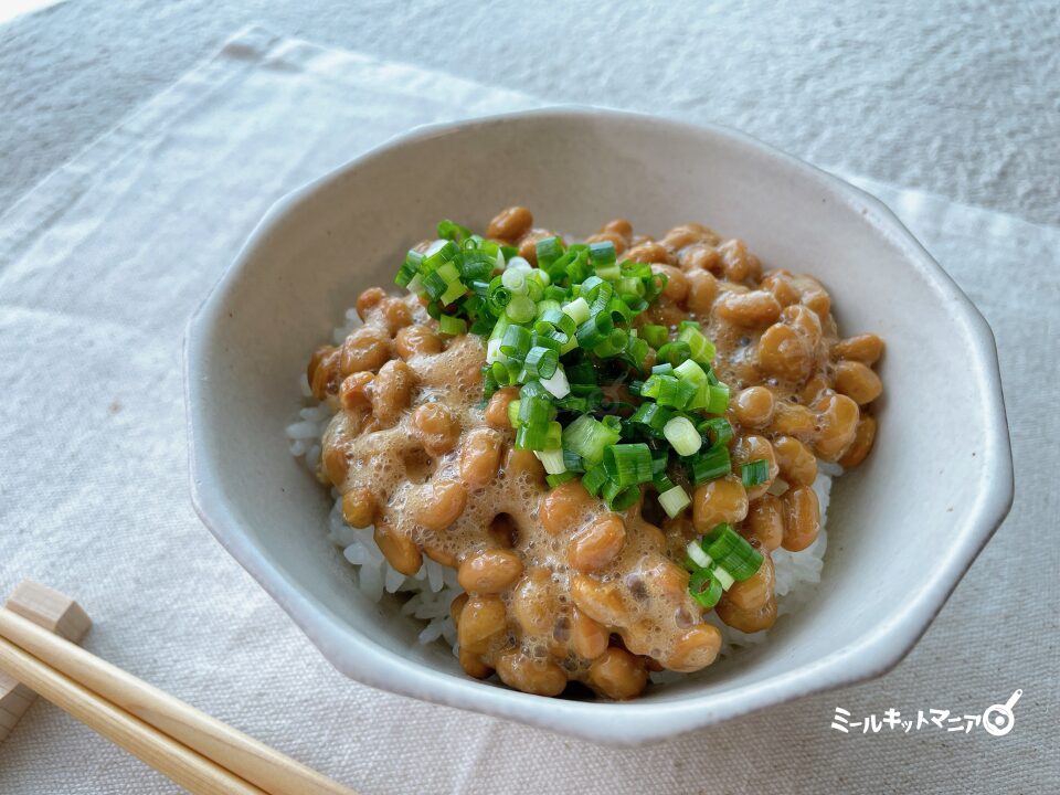 大地を守る会お試しセット：納豆ごはん