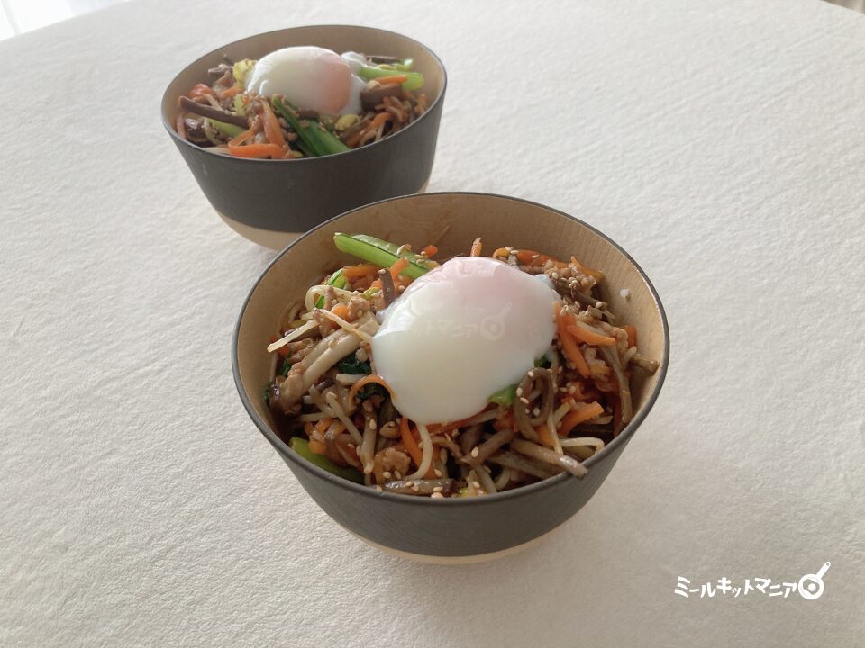 イトーヨーカドー：ミールキット（ビビンバ丼）完成